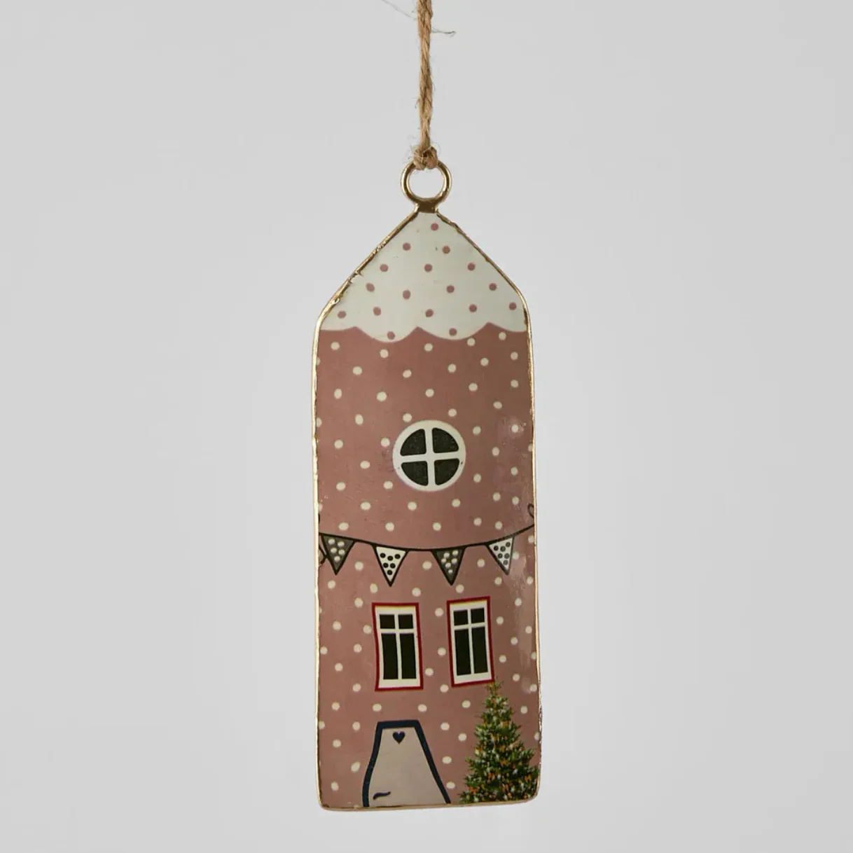 Village Enamel House Hanging Ornament - Image 5