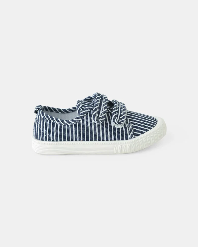 Walnut Navy Stripe Ben Canvas WAS $40 - Image 3