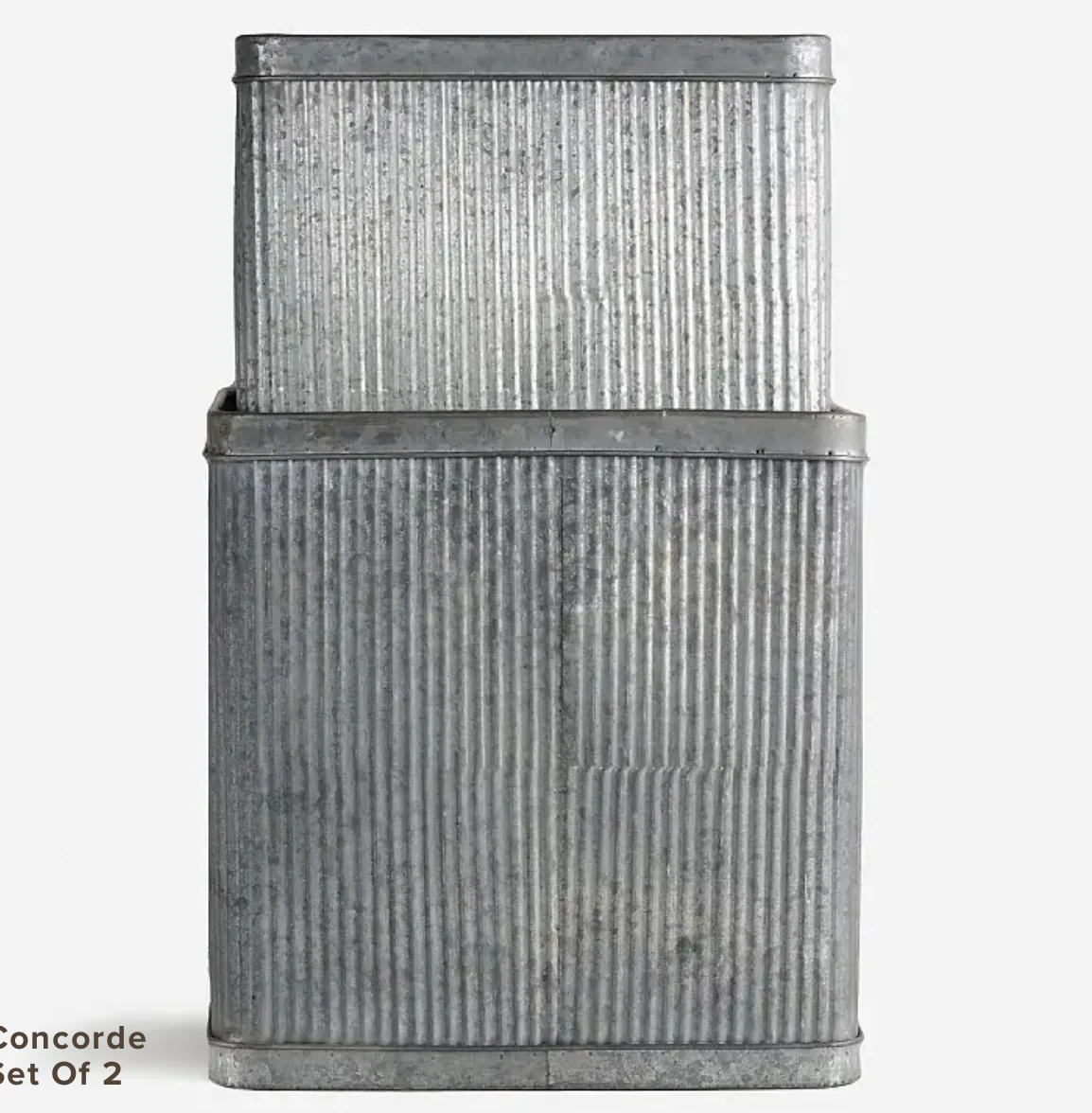 Wicka Concorde Metal Tin Planter - Image 6