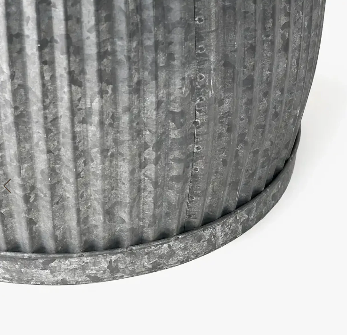 Wicka Dupont Fluted Metal Tin Planter - Image 7